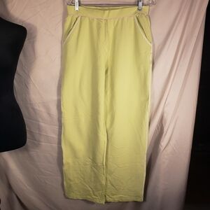 Casual Corner Lime Green Stretch Sweat Pants - L